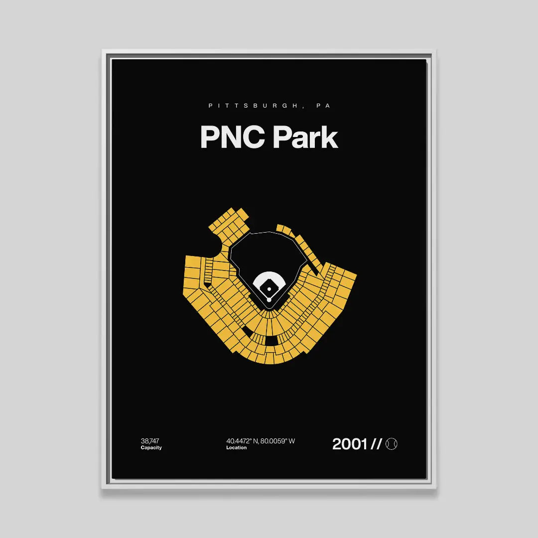 Pittsburgh Baseball Stadium Bold Canvas Art