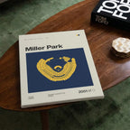 Milwaukee Baseball Retro Stadium Canvas Art