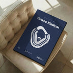 New York Baseball Retro Stadium Bold Canvas Art