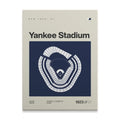 New York Baseball Retro Stadium Canvas Art