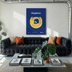 Seattle Baseball Retro Stadium Bold Canvas Art