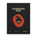 San Francisco Baseball Retro Stadium Bold Canvas Art