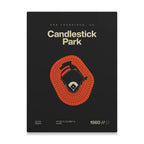 San Francisco Baseball Retro Stadium Bold Canvas Art