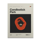 San Francisco Baseball Retro Stadium Canvas Art