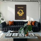 San Diego Baseball Stadium Bold Canvas Art