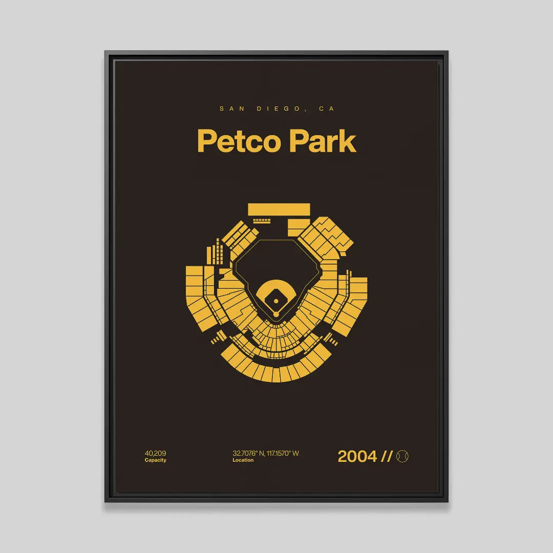 San Diego Baseball Stadium Bold Canvas Art