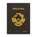 San Diego Baseball Stadium Bold Canvas Art