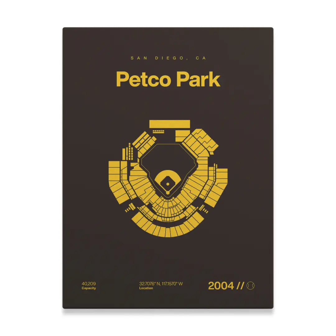 San Diego Baseball Stadium Bold Canvas Art