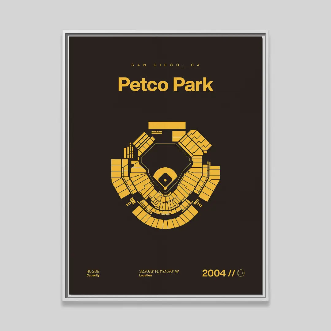 San Diego Baseball Stadium Bold Canvas Art