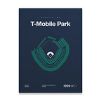 Seattle Baseball Stadium Bold Canvas Art