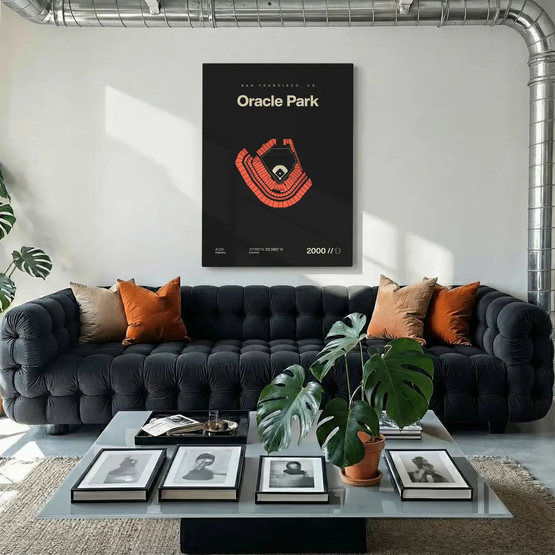 San Francisco Baseball Stadium Bold Canvas Art
