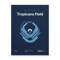Tampa Bay Baseball Stadium Bold Canvas Art