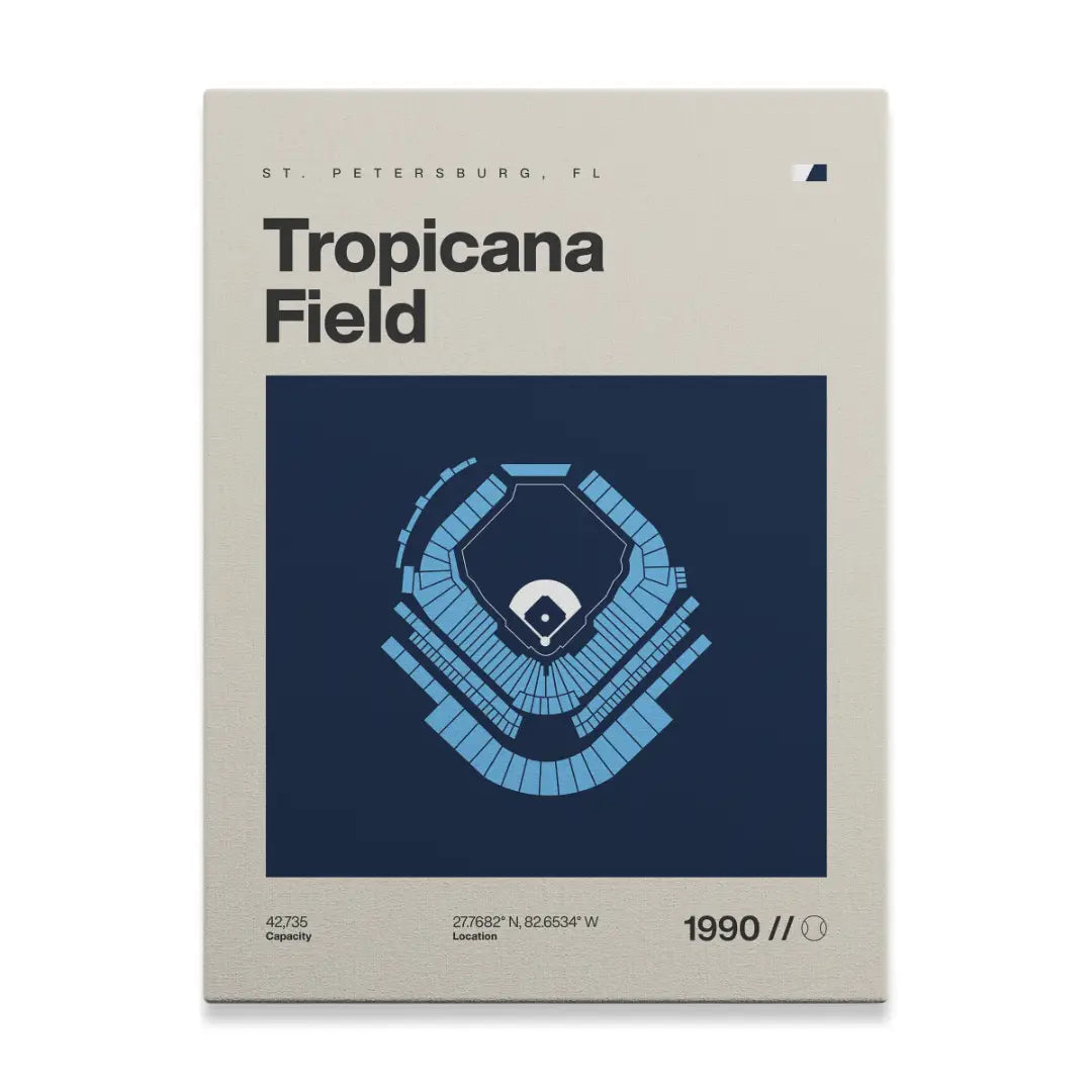 Tampa Bay Baseball Stadium Canvas Art