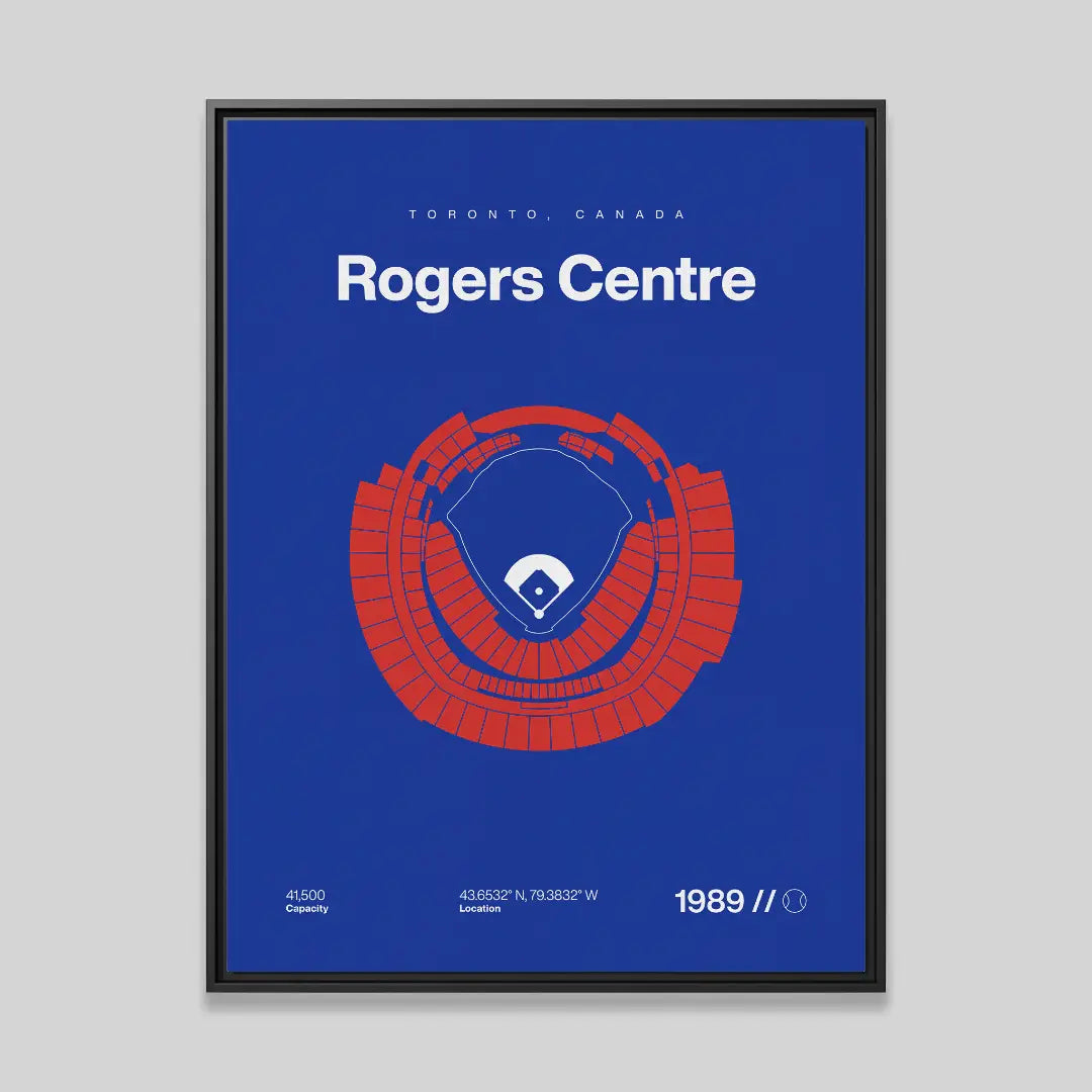 Toronto Baseball Stadium Bold Canvas Art