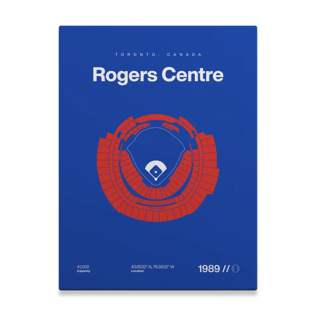 Toronto Baseball Stadium Bold Canvas Art