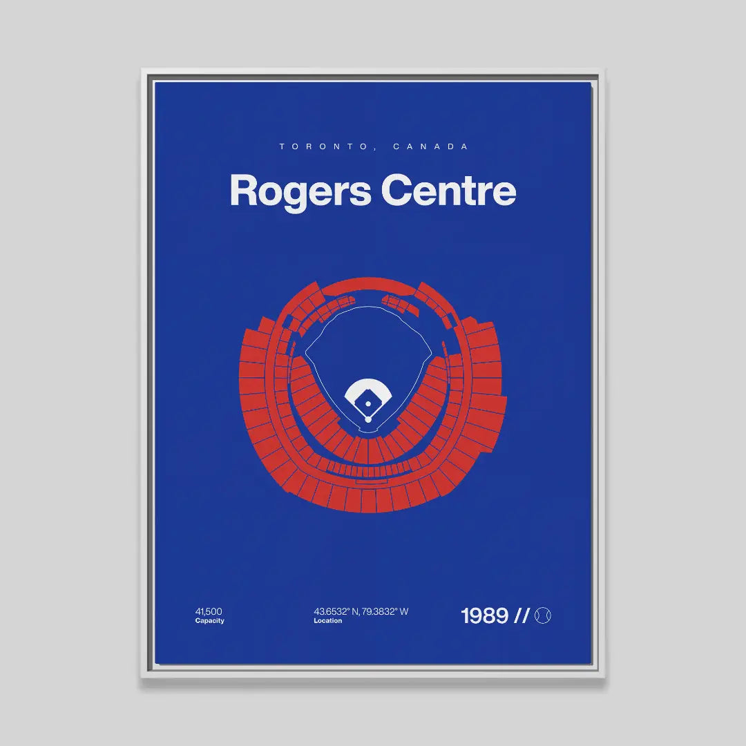 Toronto Baseball Stadium Bold Canvas Art