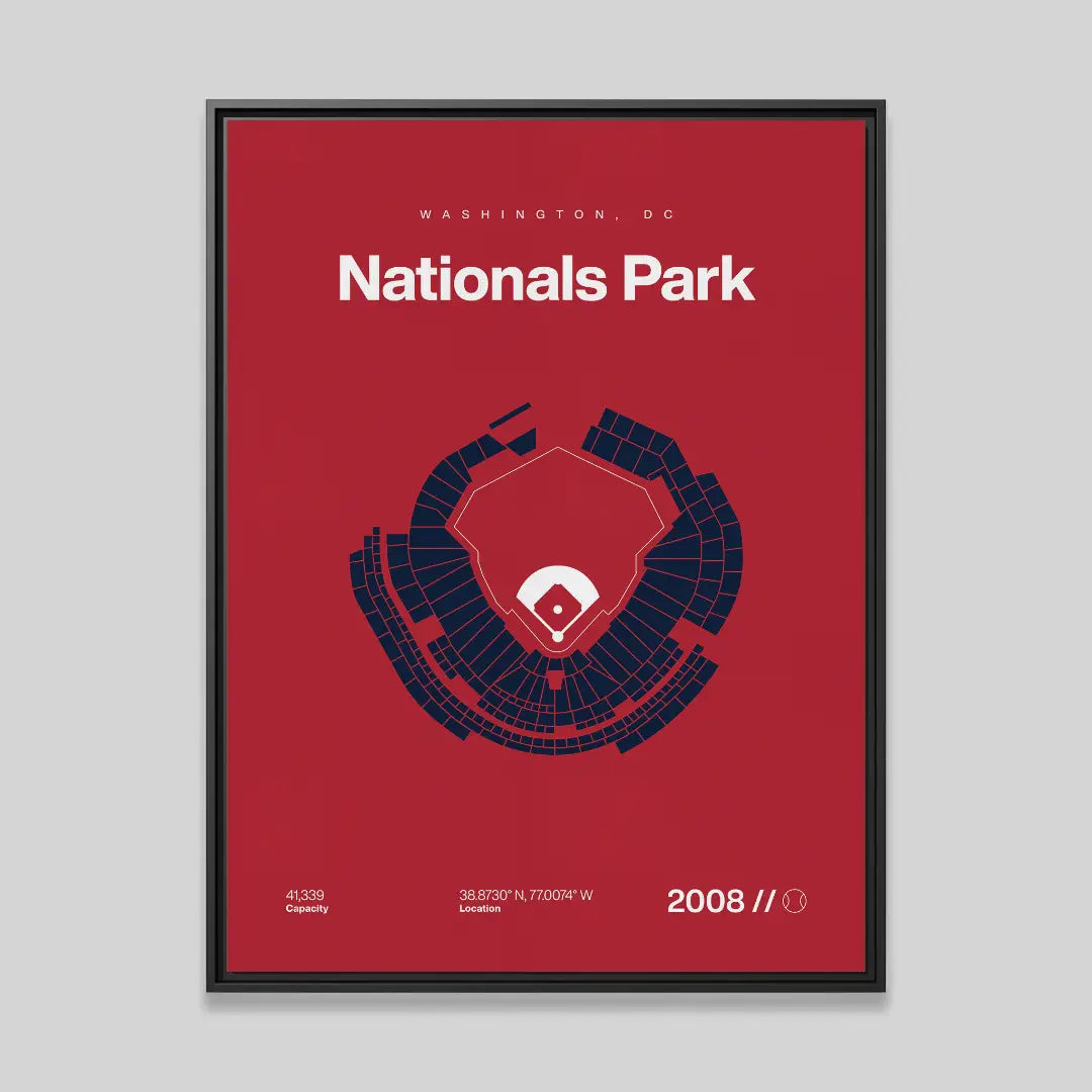 Washington Baseball Stadium Bold Canvas Art
