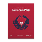 Washington Baseball Stadium Bold Canvas Art