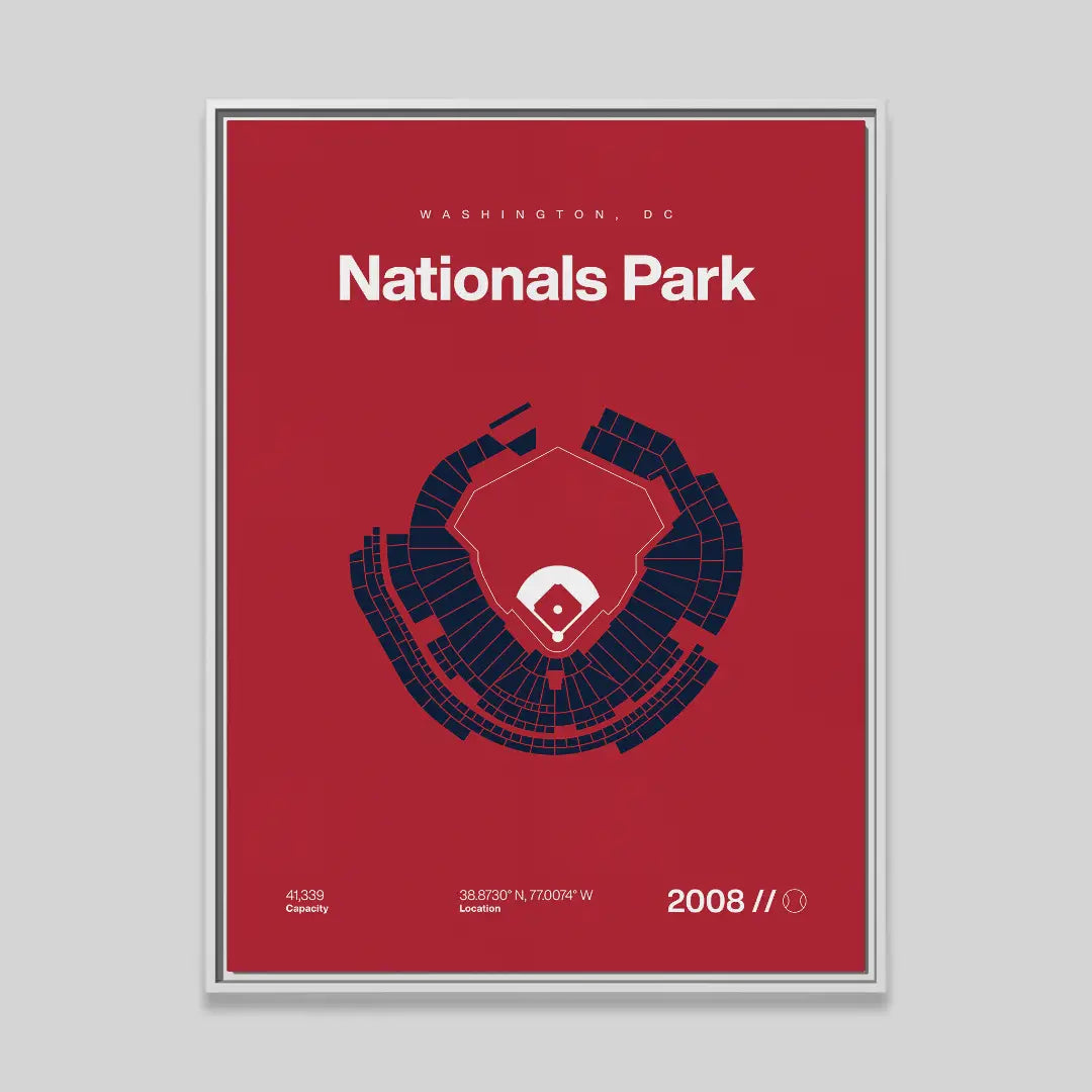 Washington Baseball Stadium Bold Canvas Art