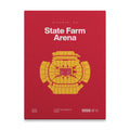 Atlanta Basketball Arena Bold Canvas Art