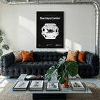 Brooklyn Basketball Arena Bold Canvas Art