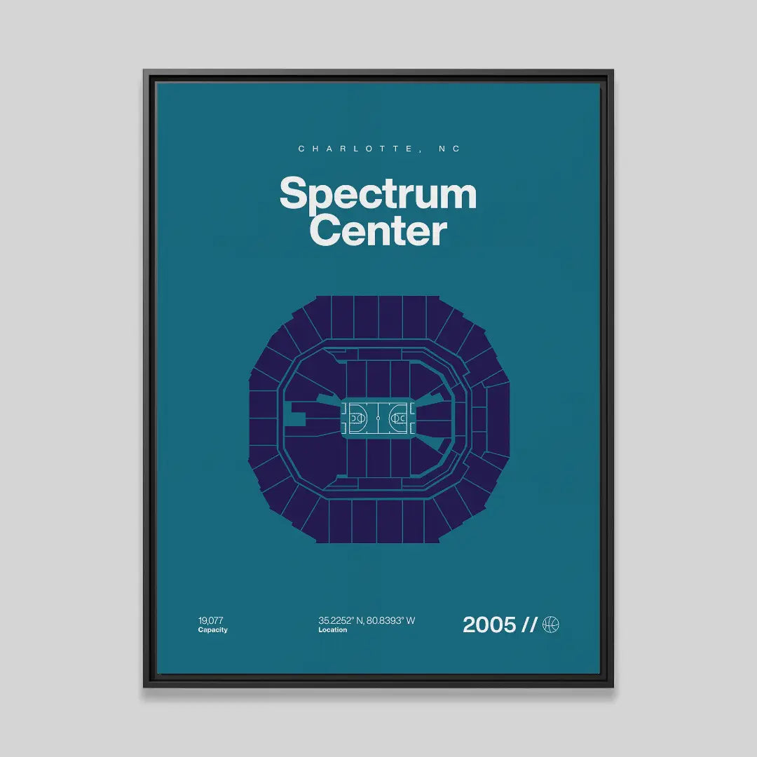 Charlotte Basketball Arena Bold Canvas Art