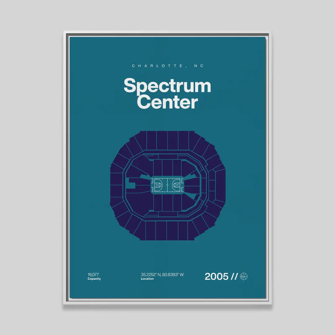 Charlotte Basketball Arena Bold Canvas Art