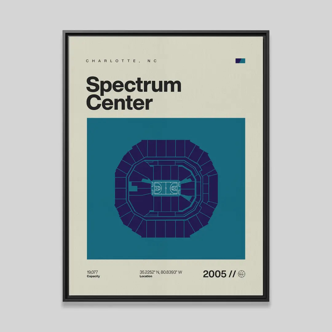 Charlotte Basketball Arena Canvas Art