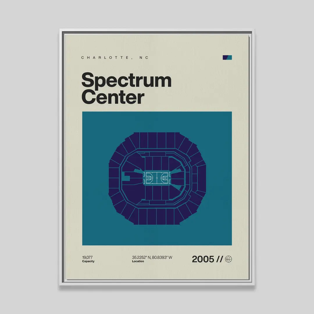 Charlotte Basketball Arena Canvas Art