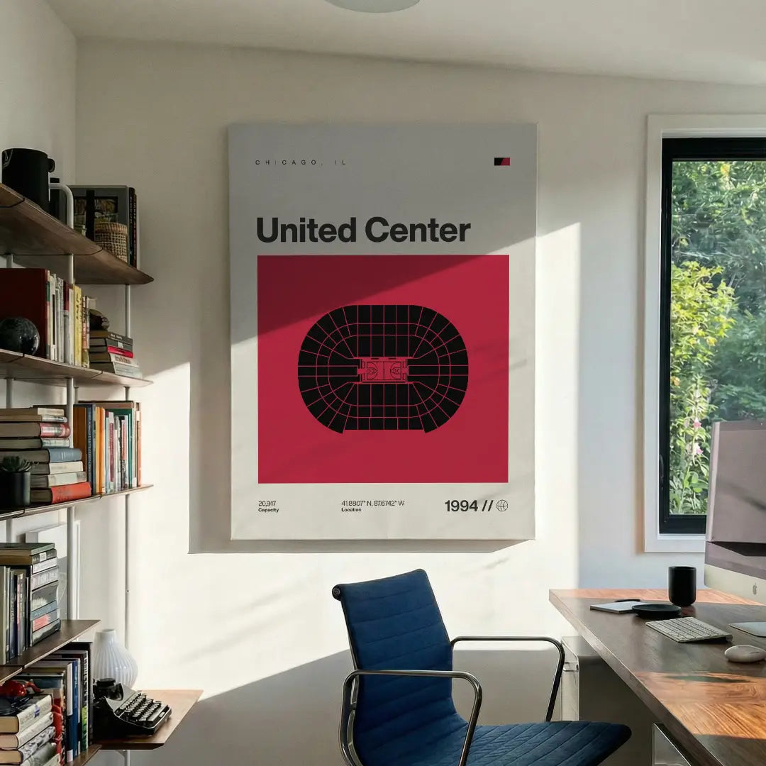 Chicago Basketball Arena Canvas Art