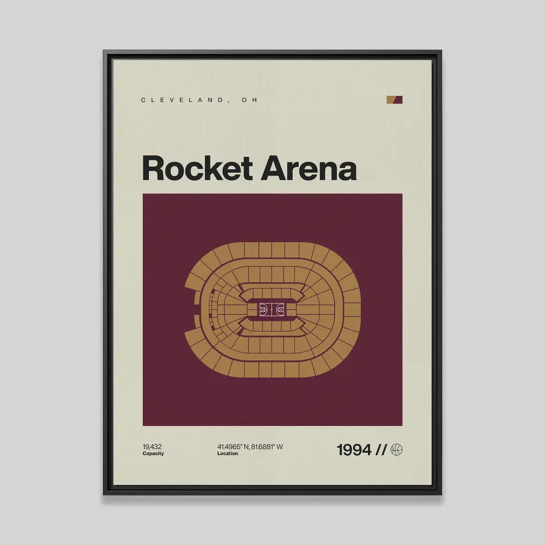 Cleveland Basketball Arena Canvas Art