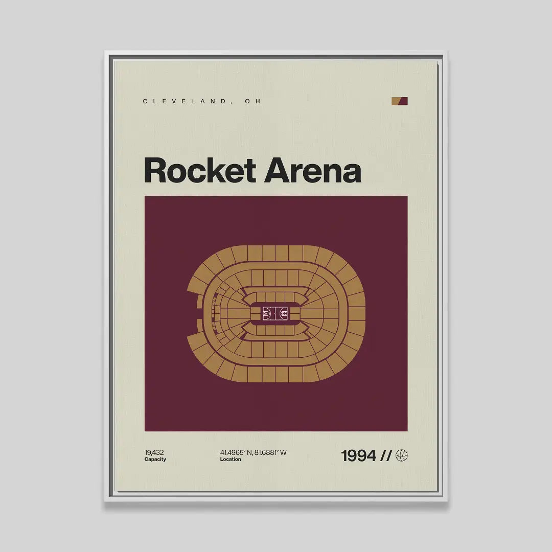 Cleveland Basketball Arena Canvas Art