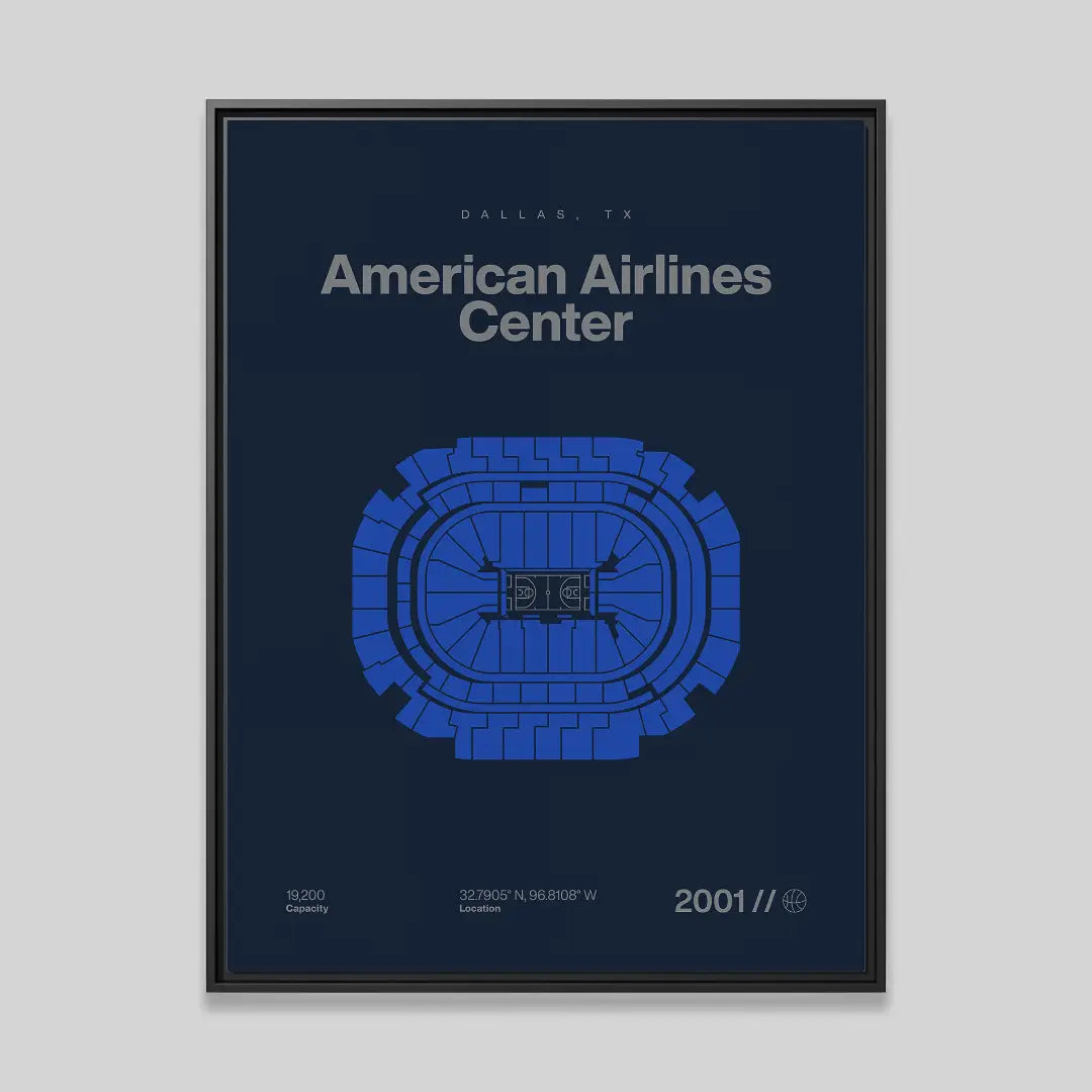 Dallas Basketball Arena Bold Canvas Art