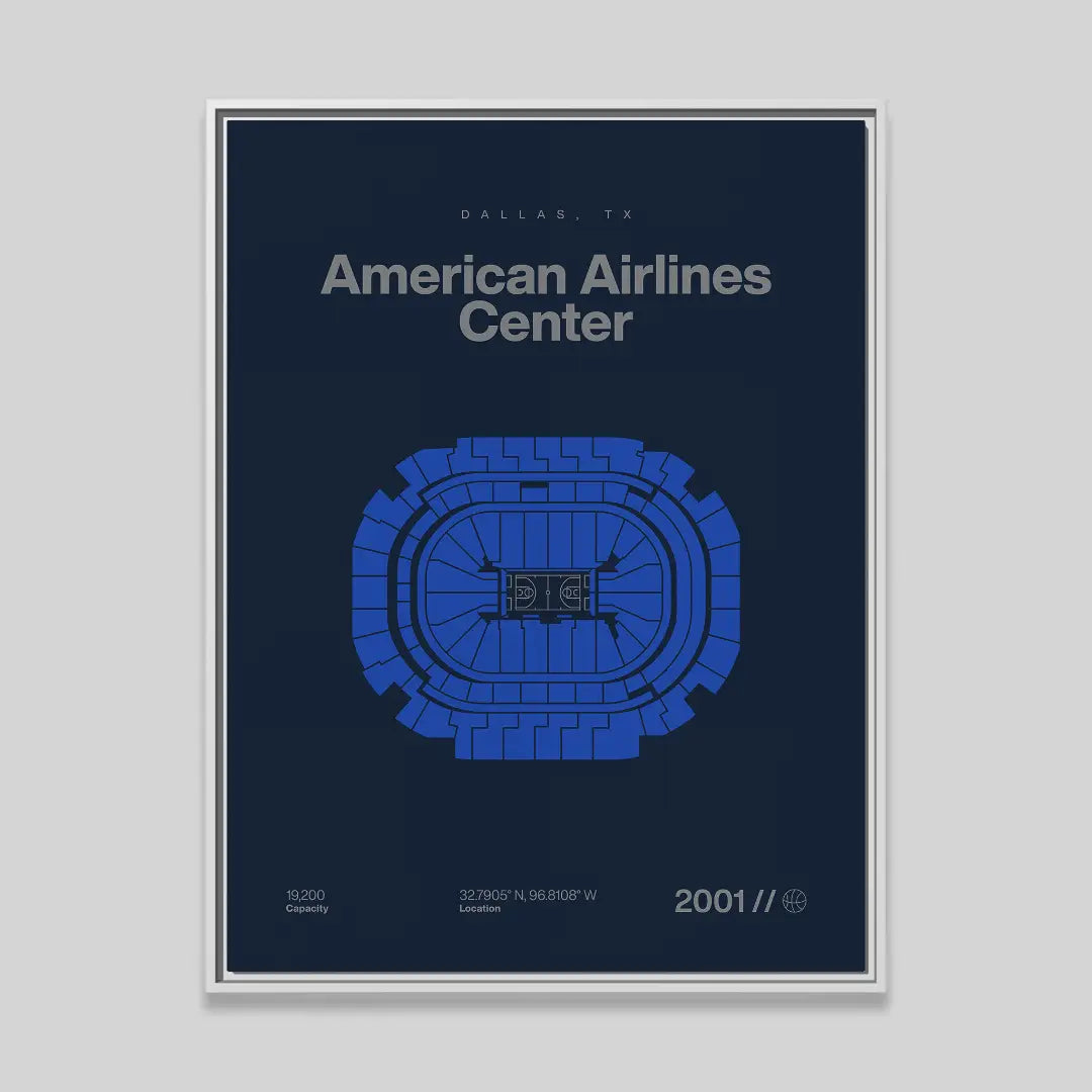 Dallas Basketball Arena Bold Canvas Art