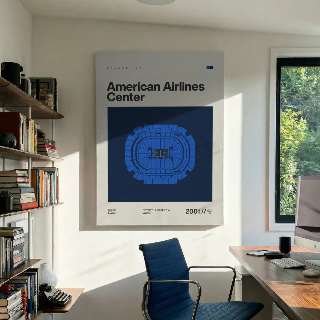 Dallas Basketball Arena Canvas Art