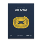 Denver Basketball Arena Bold Canvas Art