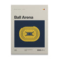 Denver Basketball Arena Canvas Art