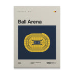 Denver Basketball Arena Canvas Art