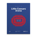 Detroit Basketball Arena Bold Canvas Art