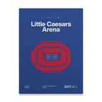 Detroit Basketball Arena Bold Canvas Art