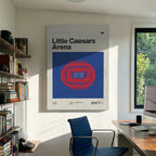 Detroit Basketball Arena Canvas Art