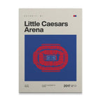 Detroit Basketball Arena Canvas Art