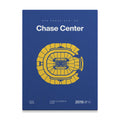 Golden State Basketball Arena Bold Canvas Art