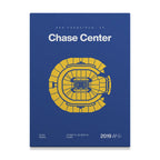 Golden State Basketball Arena Bold Canvas Art