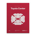 Houston Basketball Arena Bold Canvas Art