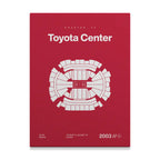 Houston Basketball Arena Bold Canvas Art