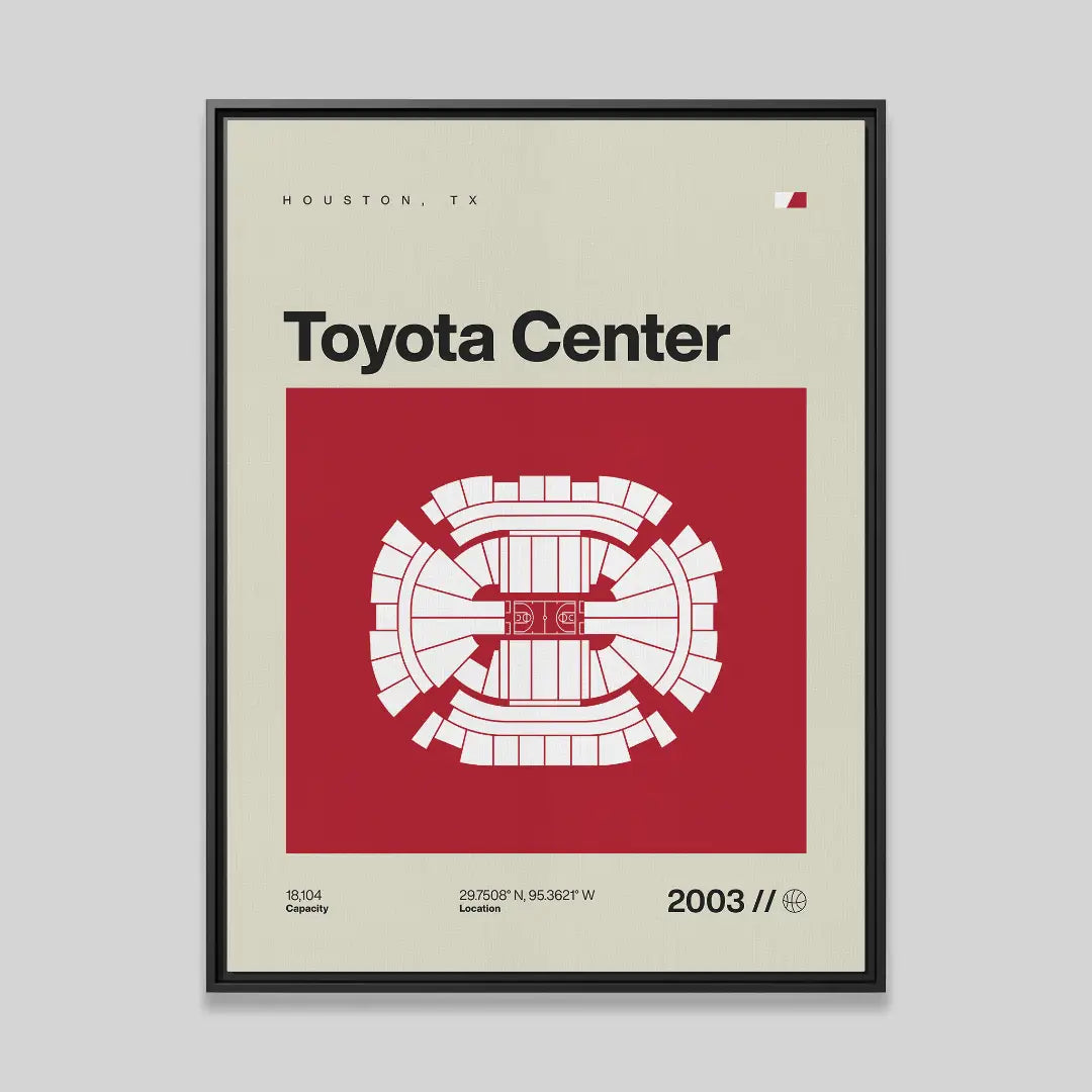 Houston Basketball Arena Canvas Art