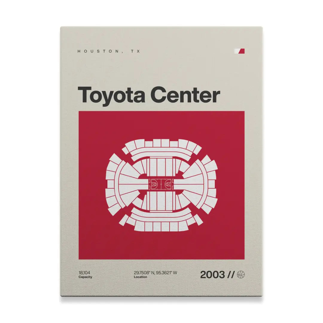 Houston Basketball Arena Canvas Art