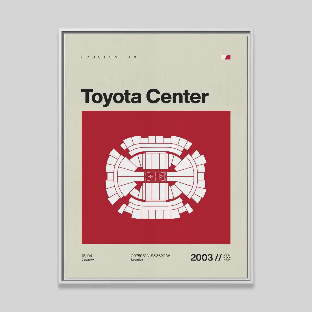 Houston Basketball Arena Canvas Art