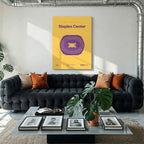 LA Basketball Arena Bold Canvas Art